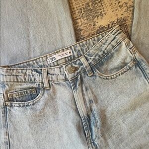 Zara Sky Blue Denim Pants